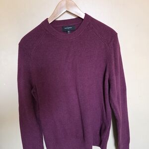 Banana Republic Men's Rich Burgundy Crewneck Sweater